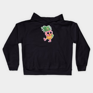 Flamingo and Pineapple: Embrace the Tropical Fusion Kids Hoodie